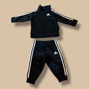 Adidas infant two-piece tracksuit set (6 Months)